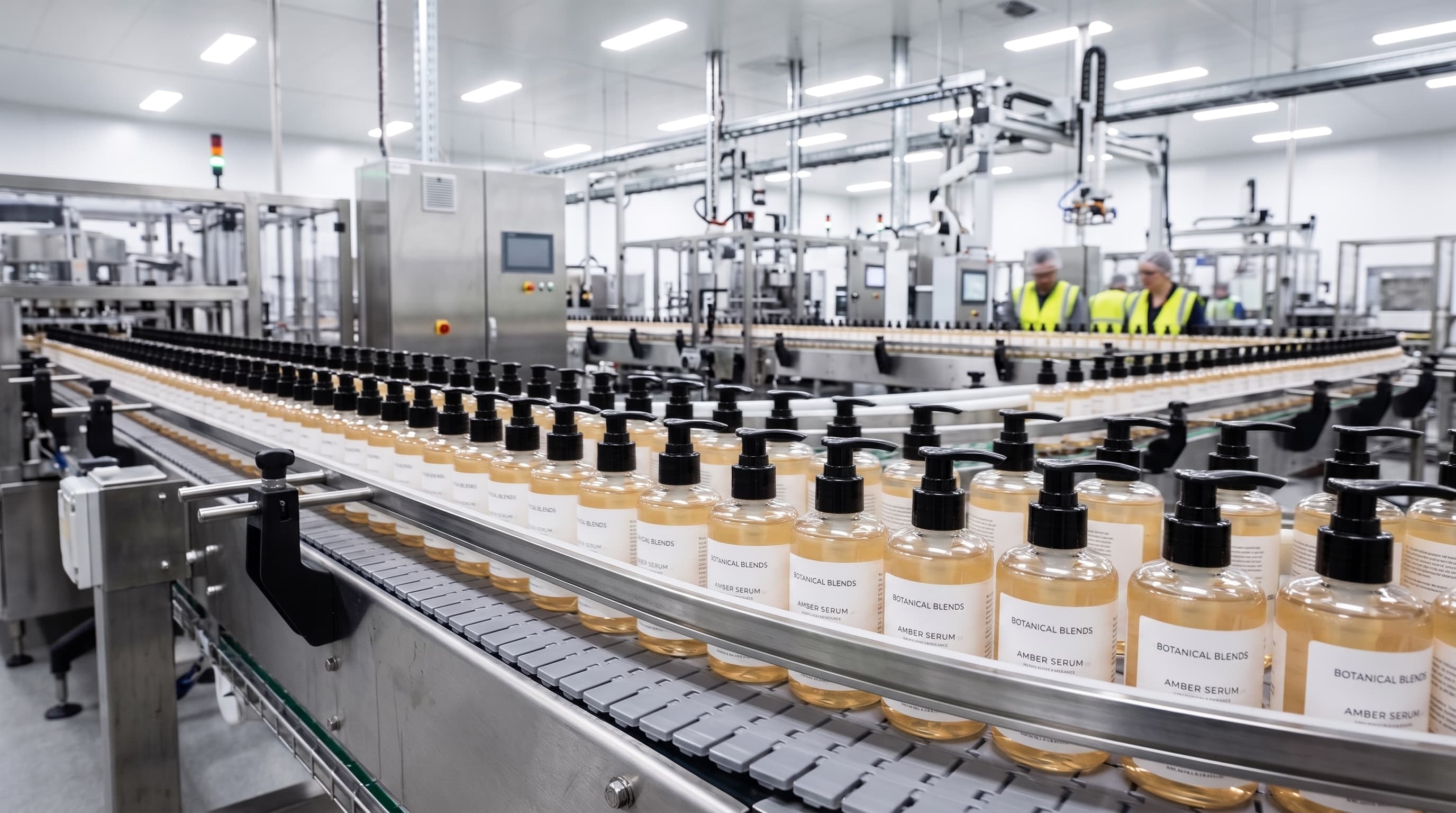 Automated filling line running a batch